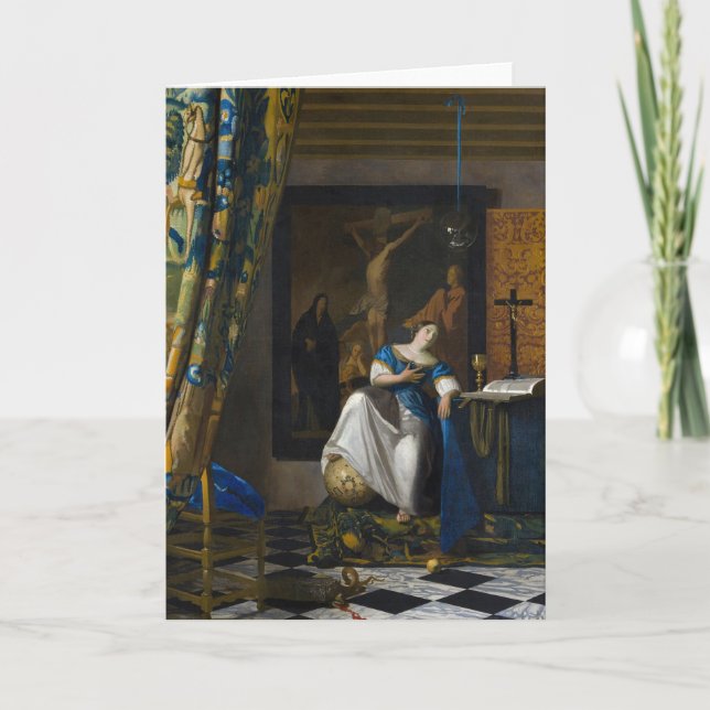Johannes Vermeer - Glaubensvorstellung Karte (Vorderseite)