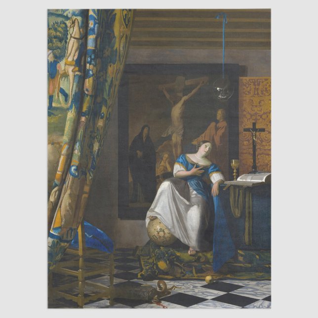 Johannes Vermeer - Glaubensvorstellung Seidenpapier (Von Creator hochgeladen)