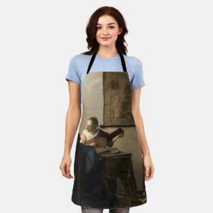 Johannes Vermeer - Junge Frau mit Laute Schürze