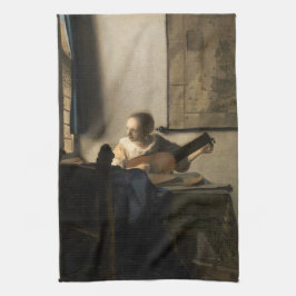 Johannes Vermeer - Junge Frau mit Lute Geschirrtuch