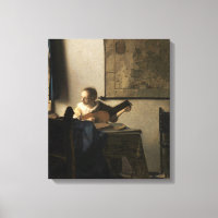 Johannes Vermeer - Junge Frau mit Lute