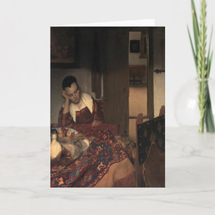 Johannes Vermeer, junge Frauen schlafen Karte