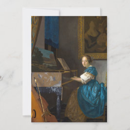 Johannes Vermeer - Lady sitzt bei einer Jungfrau Einladung