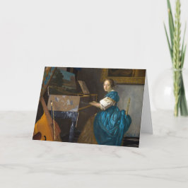 Johannes Vermeer - Lady sitzt bei einer Jungfrau Karte