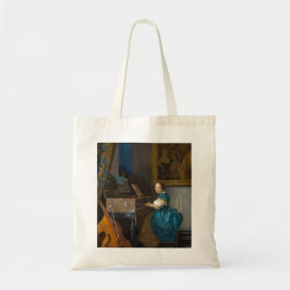 Johannes Vermeer - Lady sitzt bei einer Jungfrau Tragetasche