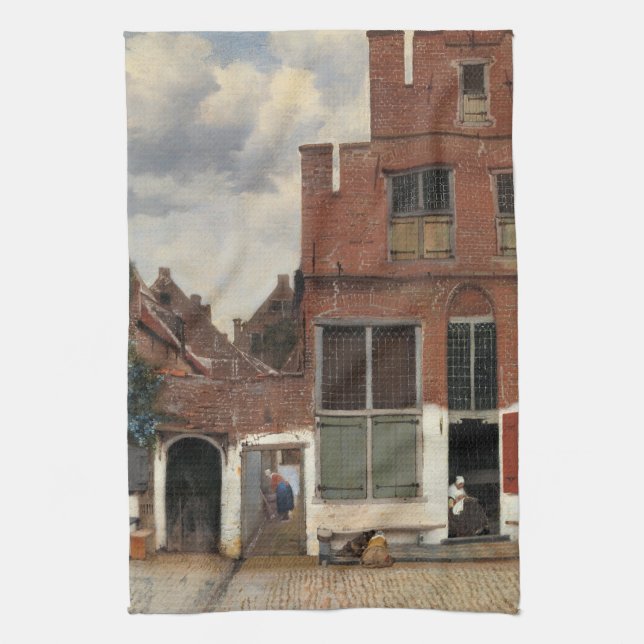 Johannes Vermeer - Little Street Geschirrtuch (Vertikal)