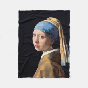 JOHANNES VERMEER - Mädchen mit einem Perlenohrrin Fleecedecke