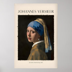 Johannes Vermeer Mädchen mit einem Perlenohrring66 Poster