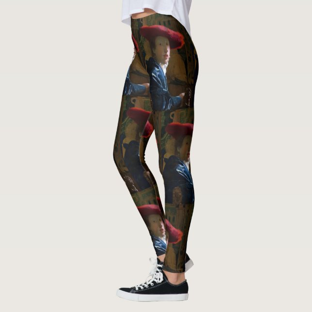 Johannes Vermeer - Mädchen mit einem Red Hat Leggings (Links)