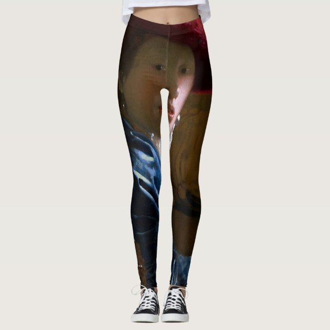 Johannes Vermeer - Mädchen mit einem Red Hat Leggings (Vorderseite)