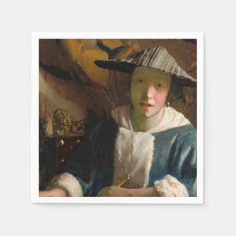 Johannes Vermeer - Mädchen mit Flute Serviette