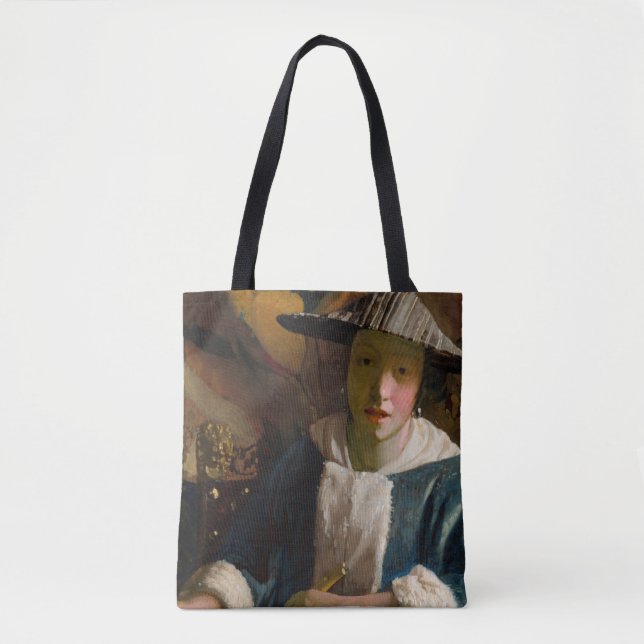 Johannes Vermeer - Mädchen mit Flute Tasche (Vorderseite)