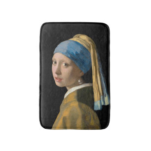 Johannes Vermeer - Mädchen mit Perle Badematte