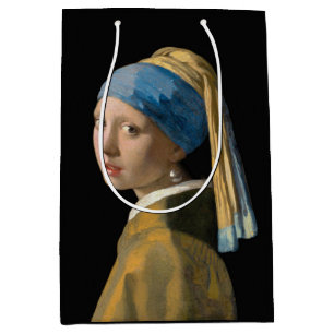 Johannes Vermeer - Mädchen mit Perle Mittlere Geschenktüte