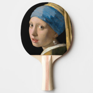 Johannes Vermeer - Mädchen mit Perle Tischtennis Schläger