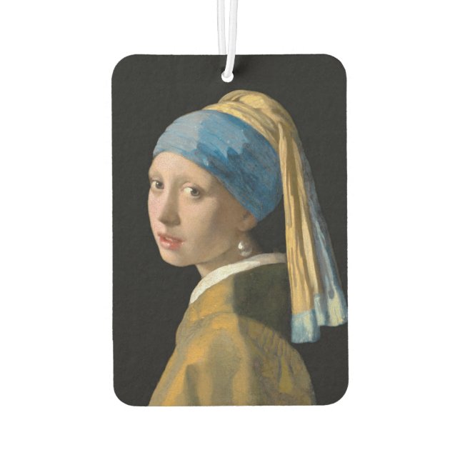 Johannes Vermeer - Mädchen mit Perlenohrring Autolufterfrischer (Rückseite)