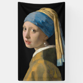 Johannes Vermeer - Mädchen mit Perlenohrring Banner