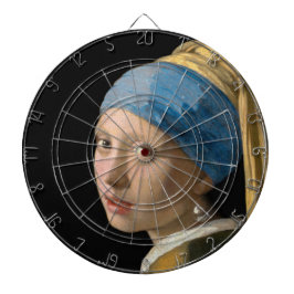 Johannes Vermeer - Mädchen mit Perlenohrring Dartscheibe