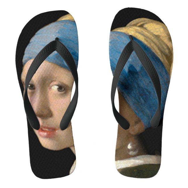 Johannes Vermeer - Mädchen mit Perlenohrring Flip Flops (Fußbett)