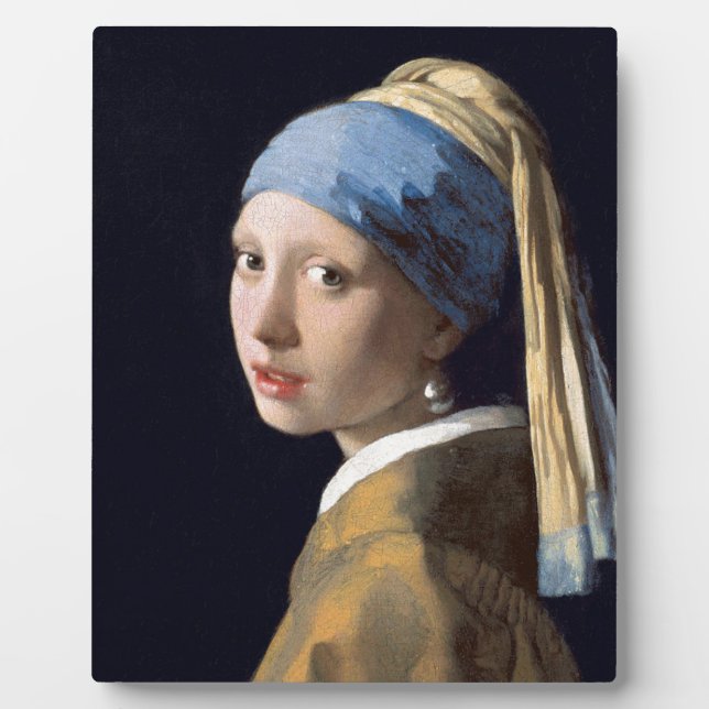Johannes Vermeer - Mädchen mit Perlenohrring Fotoplatte (Vorderseite)