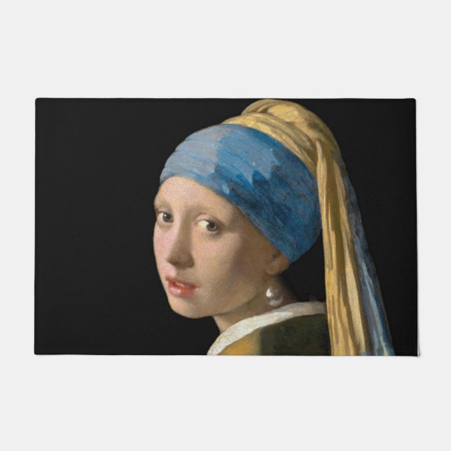 Johannes Vermeer - Mädchen mit Perlenohrring Fußmatte (Vorderseite)