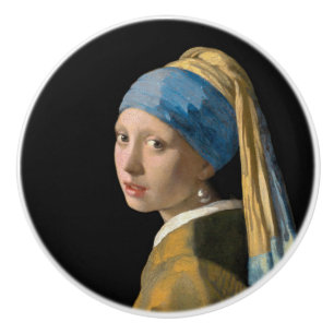 Johannes Vermeer - Mädchen mit Perlenohrring Keramikknauf