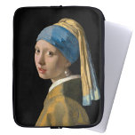 Johannes Vermeer - Mädchen mit Perlenohrring Laptopschutzhülle<br><div class="desc">Girl with a Pearl Earring / Girl in a Turban / Girl in a Turban / The Young Girl with Turban / Head of a Young Girl - Johannes Vermeer,  1665</div>