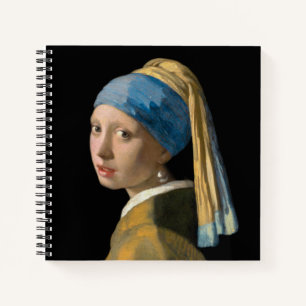 Johannes Vermeer - Mädchen mit Perlenohrring Notizbuch