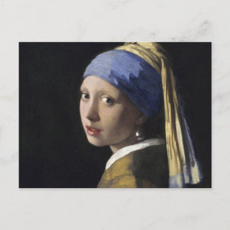 Johannes Vermeer - Mädchen mit Perlenohrring Postkarte