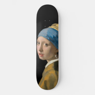 Johannes Vermeer - Mädchen mit Perlenohrring Skateboard