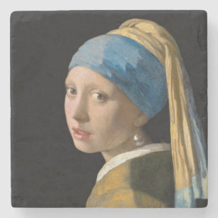 Johannes Vermeer - Mädchen mit Perlenohrring Steinuntersetzer