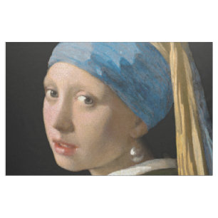Johannes Vermeer - Mädchen mit Perlenohrring Stoff