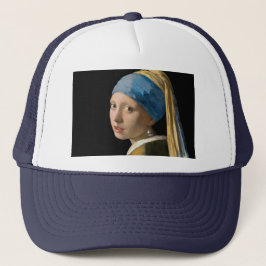 Johannes Vermeer - Mädchen mit Perlenohrring Truckerkappe
