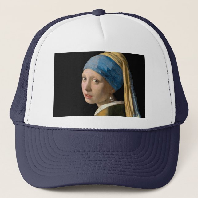 Johannes Vermeer - Mädchen mit Perlenohrring Truckerkappe (Vorderseite)