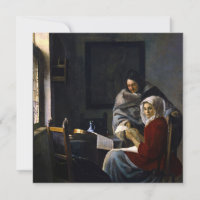 Johannes Vermeer - Mädchen unterbricht ihre Musik