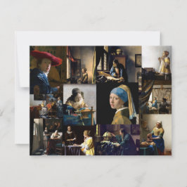 Johannes Vermeer - Meisterwerke Patchwork Dankeskarte
