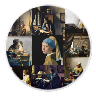 Johannes Vermeer - Meisterwerke Patchwork Keramikknauf