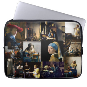 Johannes Vermeer - Meisterwerke Patchwork Laptopschutzhülle