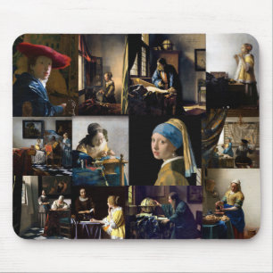 Johannes Vermeer - Meisterwerke Patchwork Mousepad
