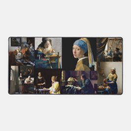 Johannes Vermeer - Meisterwerke Patchwork Schreibtischunterlage