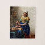 Johannes Vermeer. Milchmädchen. Vintage Kunst<br><div class="desc">Johannes Vermeer "The Milkmaid" Puzzle.</div>