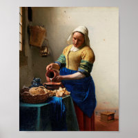 Johannes Vermeer. Milchmädchen. Vintage Kunst