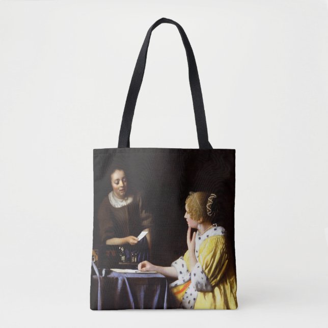 Johannes Vermeer - Ministerin und Frau Tasche (Vorderseite)