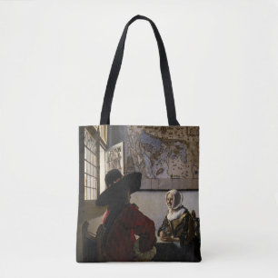 Johannes Vermeer - Offizier mit einem Laughing Gir Tasche