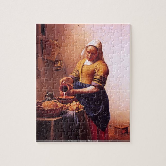 Johannes Vermeer - puzzle de domestique de lait (Vertical)