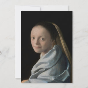 Johannes Vermeer - Studie einer jungen Frau Dankeskarte