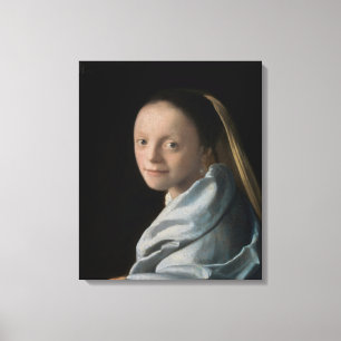 Johannes Vermeer - Studie einer jungen Frau Leinwanddruck