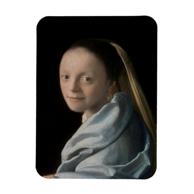 Johannes Vermeer - Studie über eine junge Frau Magnet (Vertikal)