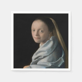 Johannes Vermeer - Studie über eine junge Frau Serviette