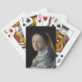 Johannes Vermeer - Studie über eine junge Frau Spielkarten